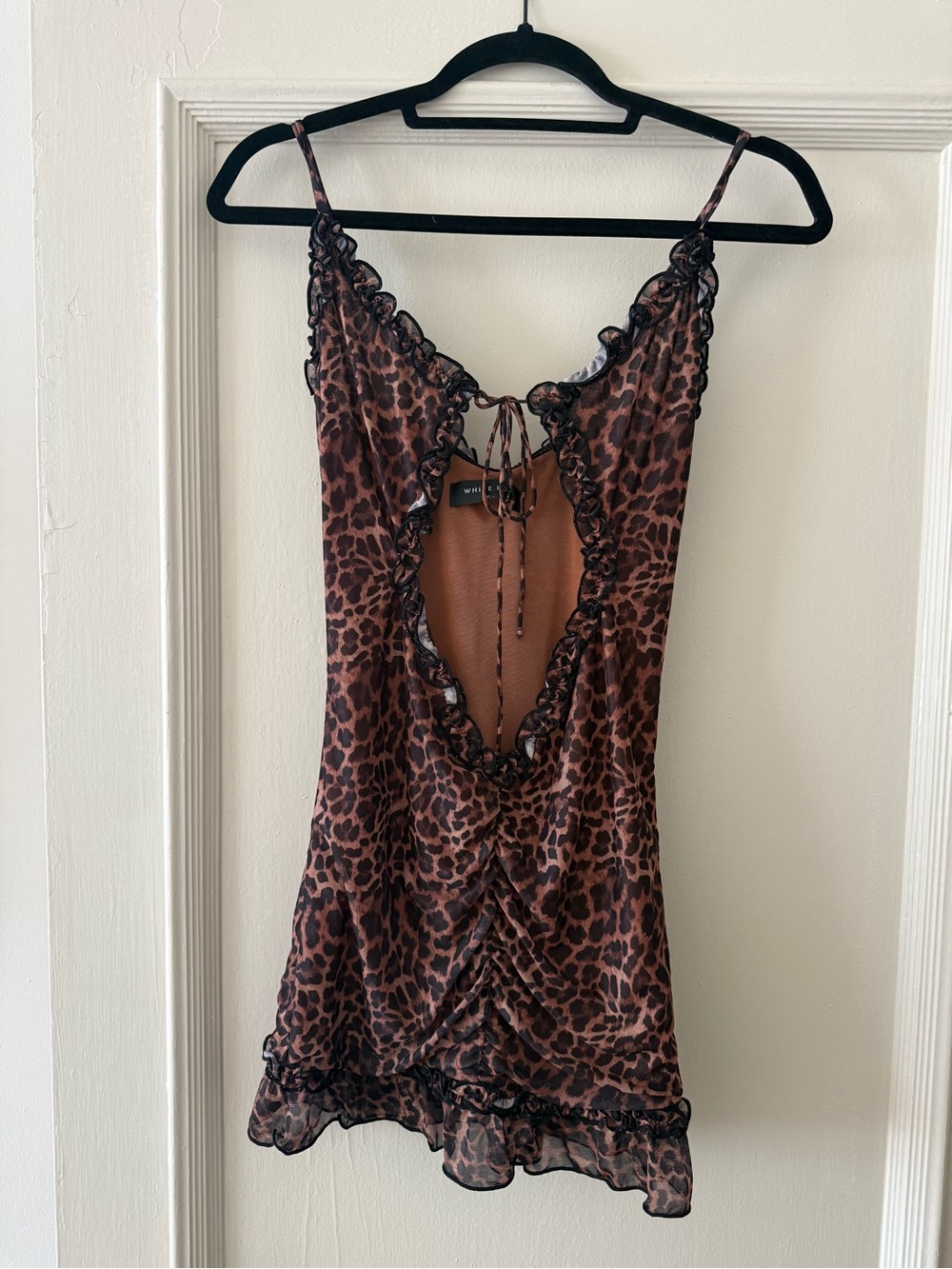 White Fox Boutique Leopard Print Mini Dress - Brown/Tan